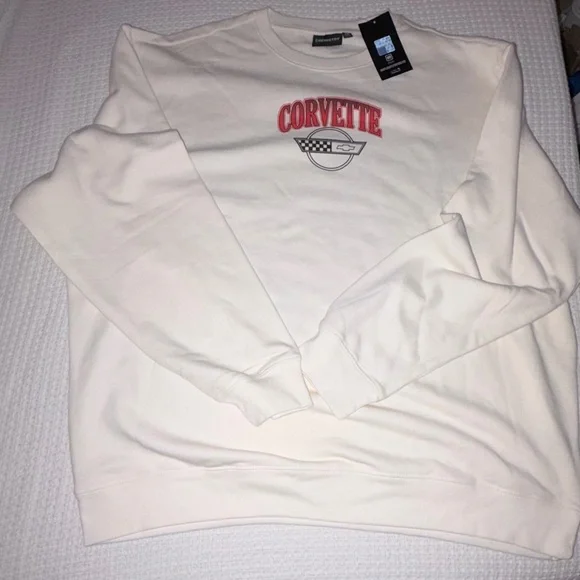 Corvette 1989 Chevrolet Corvette ZR-1 Chemistry Sweatshirt NWT White Men’s 2XL - Picture 3 of 13